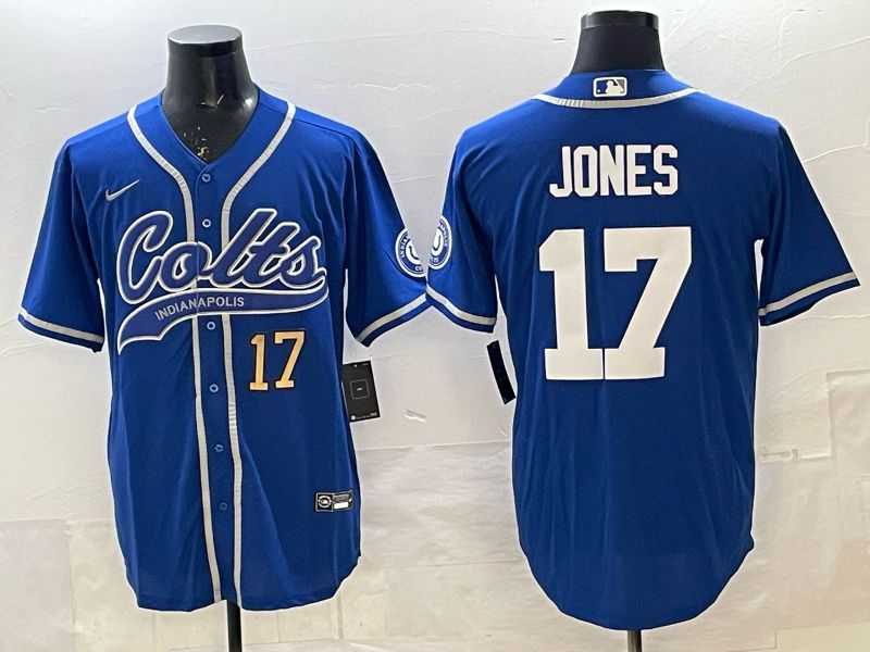 Men 2025 Indianapolis Colts #17 Jones blue Joint Name Nike Limited NFL Jersey 003->indianapolis colts->NFL Jersey